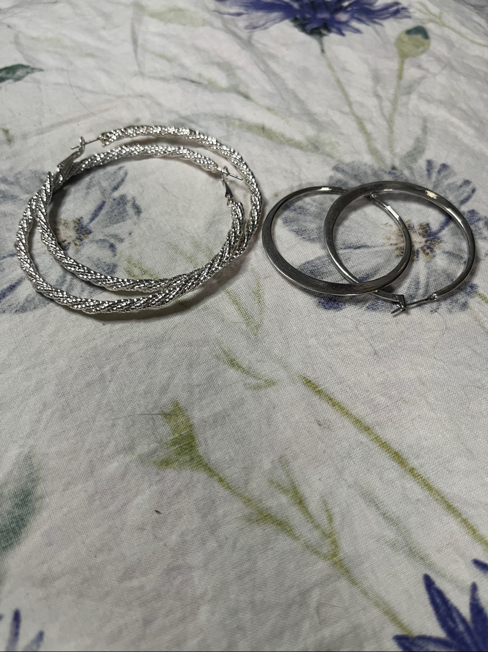 ✨ Sparkle & Shine Silver Hoop Earring Set - 2 for $5 bundle deal! ✨